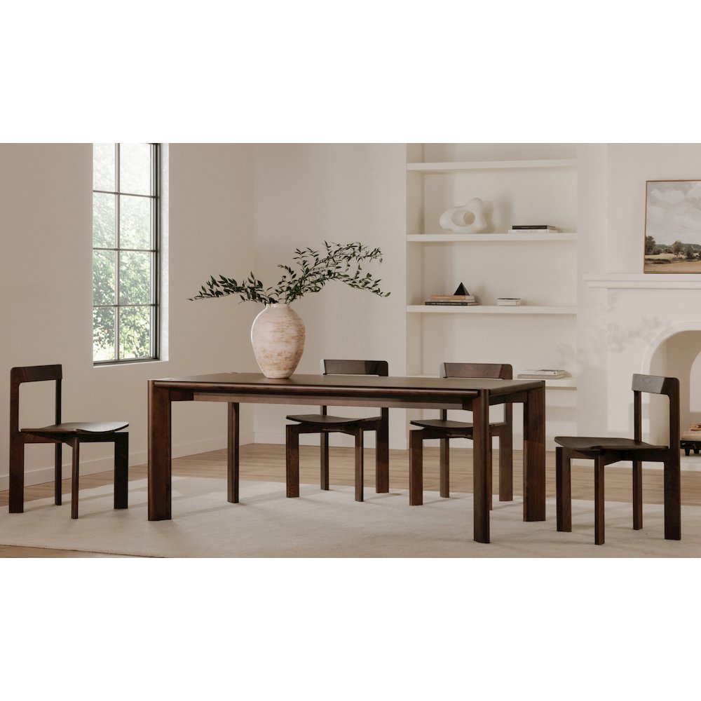 Daifuku Large Dining Table Brown. Picture 2