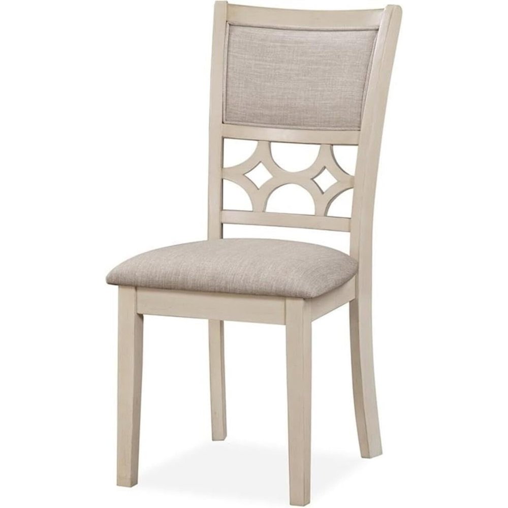 Mitchell Solid Wood 5Pc Dining Set in White/Brown Bisque. Picture 5