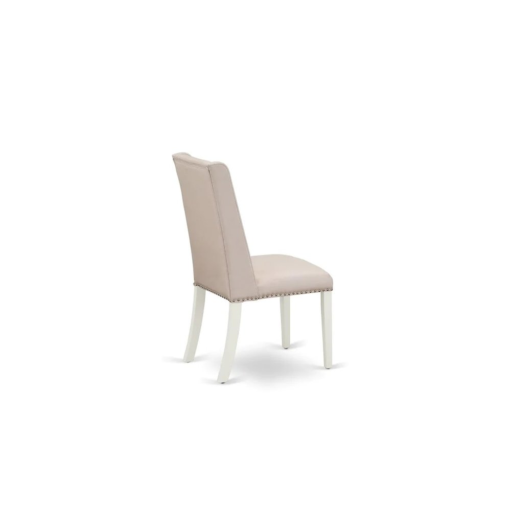 Dining Room Set Linen White, BOFL5-WHI-01. Picture 3