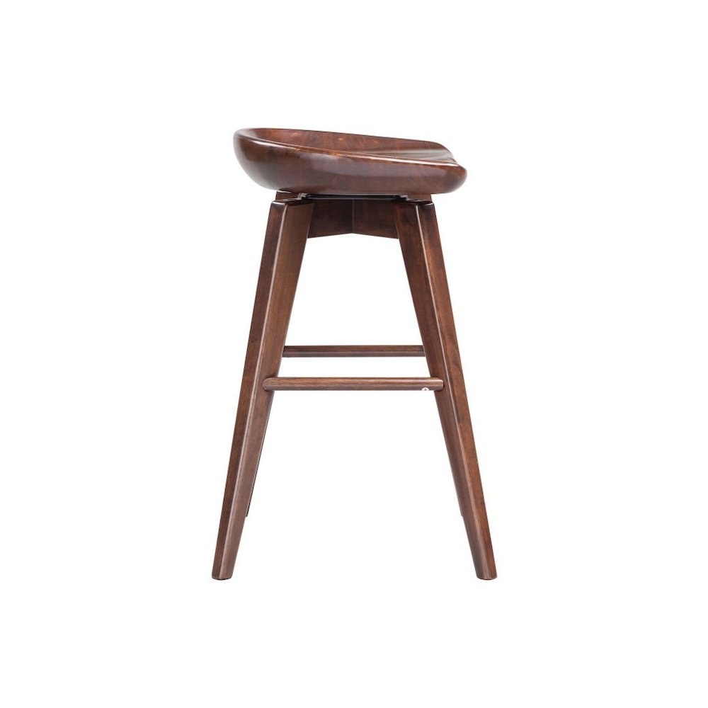24" Bali Swivel Stool, Cappuccino. Picture 2