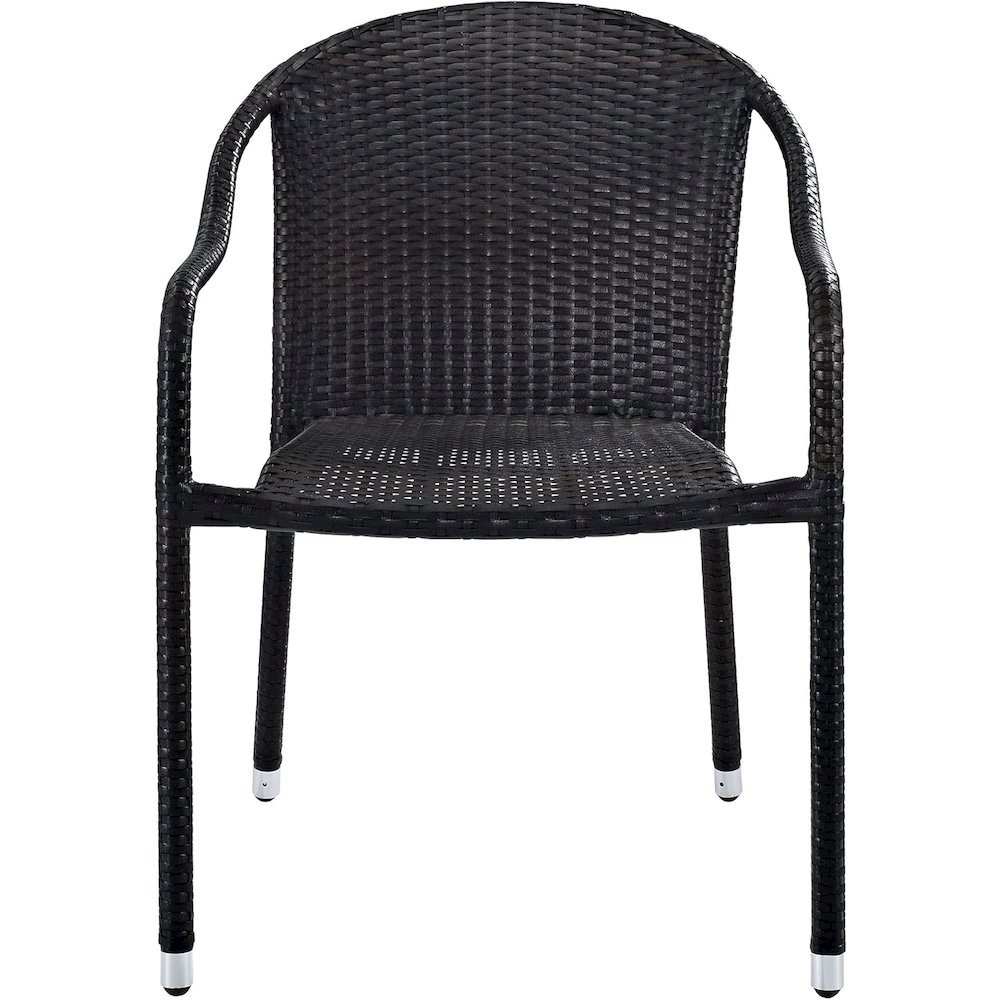 Modern Stackable Outdoor Wicker Chair Set of 4. Picture 3