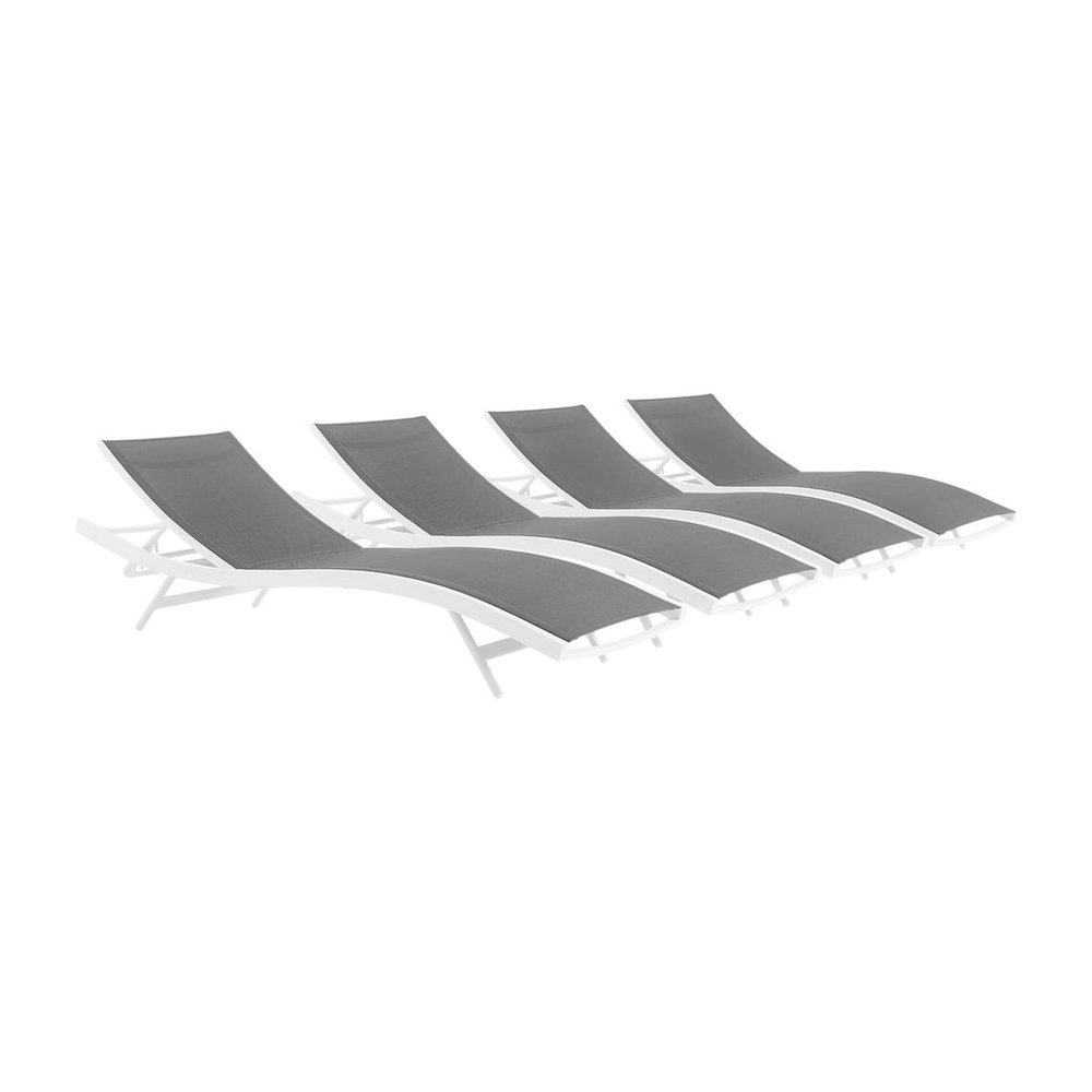 Outdoor Patio Lounge Chair Set Of 4 With Stylish Design And Comfort. Picture 1