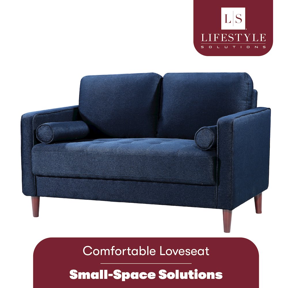 Langford Loveseat Navy Blue. Picture 7