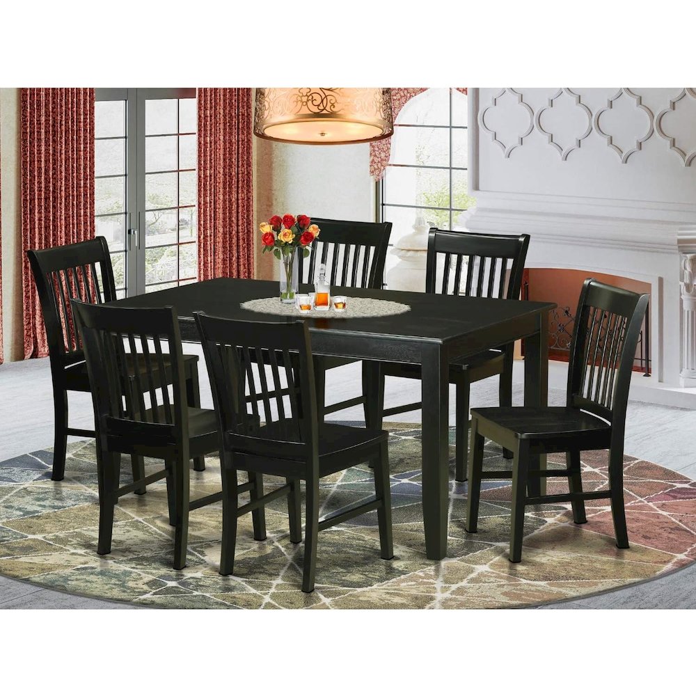 7  Pc  Dining  room  set  -Kitchen  Table  and  6  Dining  Chairs. Picture 2
