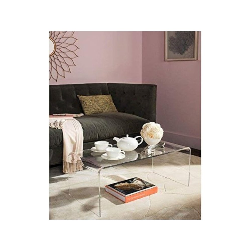 Home Collection Atka Coffee Table, Clear. Picture 4