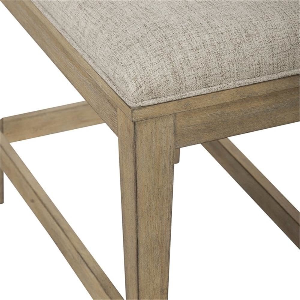 Devonshire Console Stool in Brown Color. Picture 4