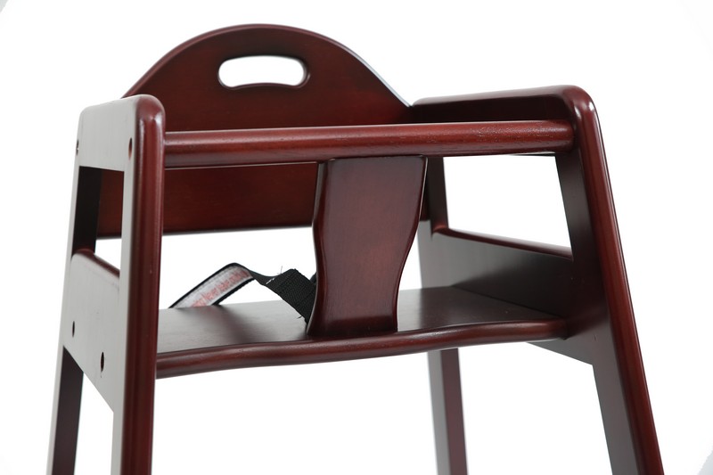 Solid Wood High Chair, Cherry. Picture 3