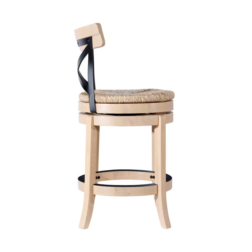 Myrtle Swivel Counter Stool - Blonde Oak. Picture 3