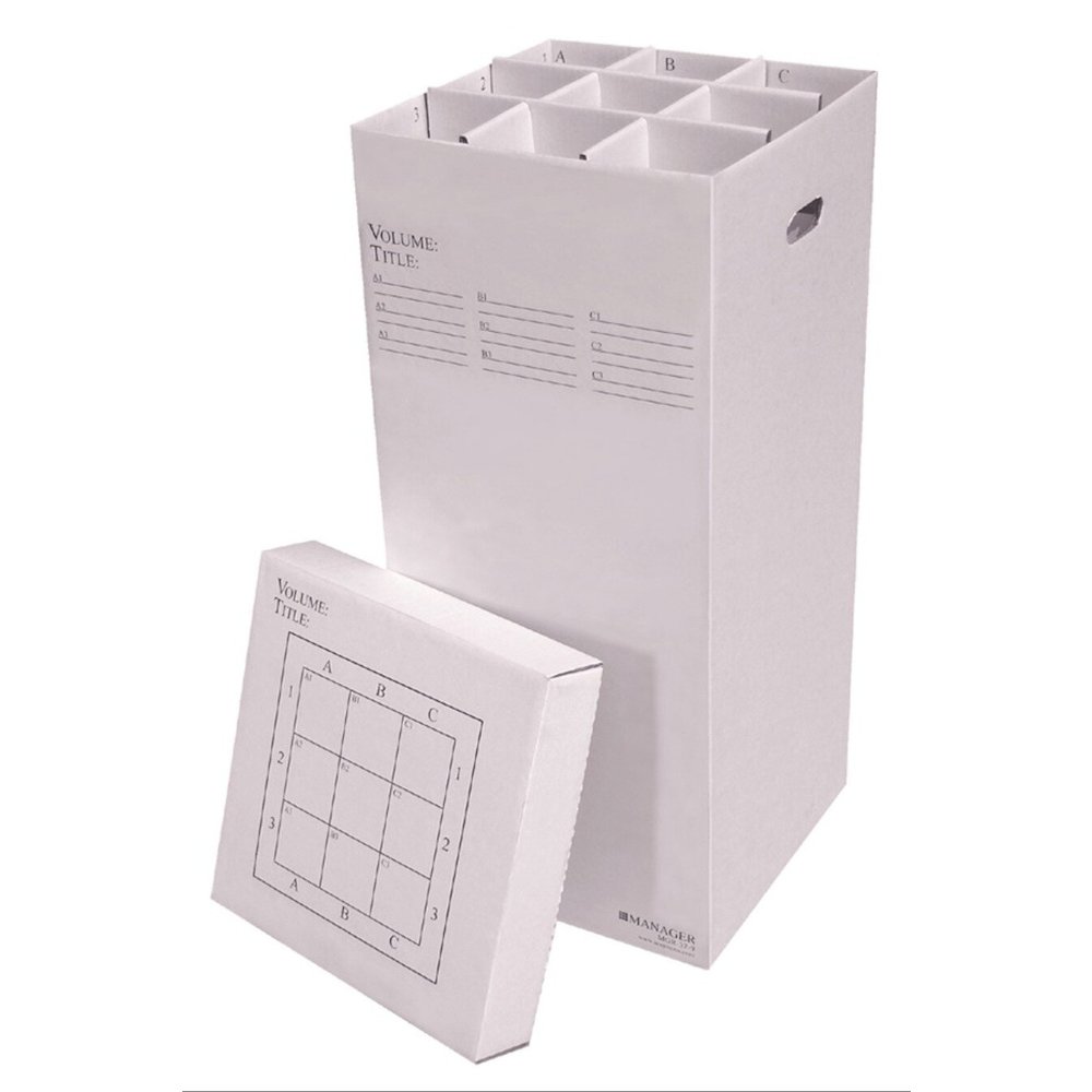 Manager37-9 Rolled File Filing Box, 9 Compartments. Picture 1
