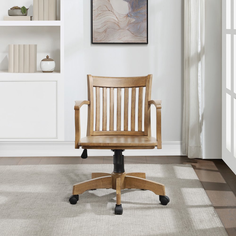 Deluxe Wood Banker's Chair. Picture 2
