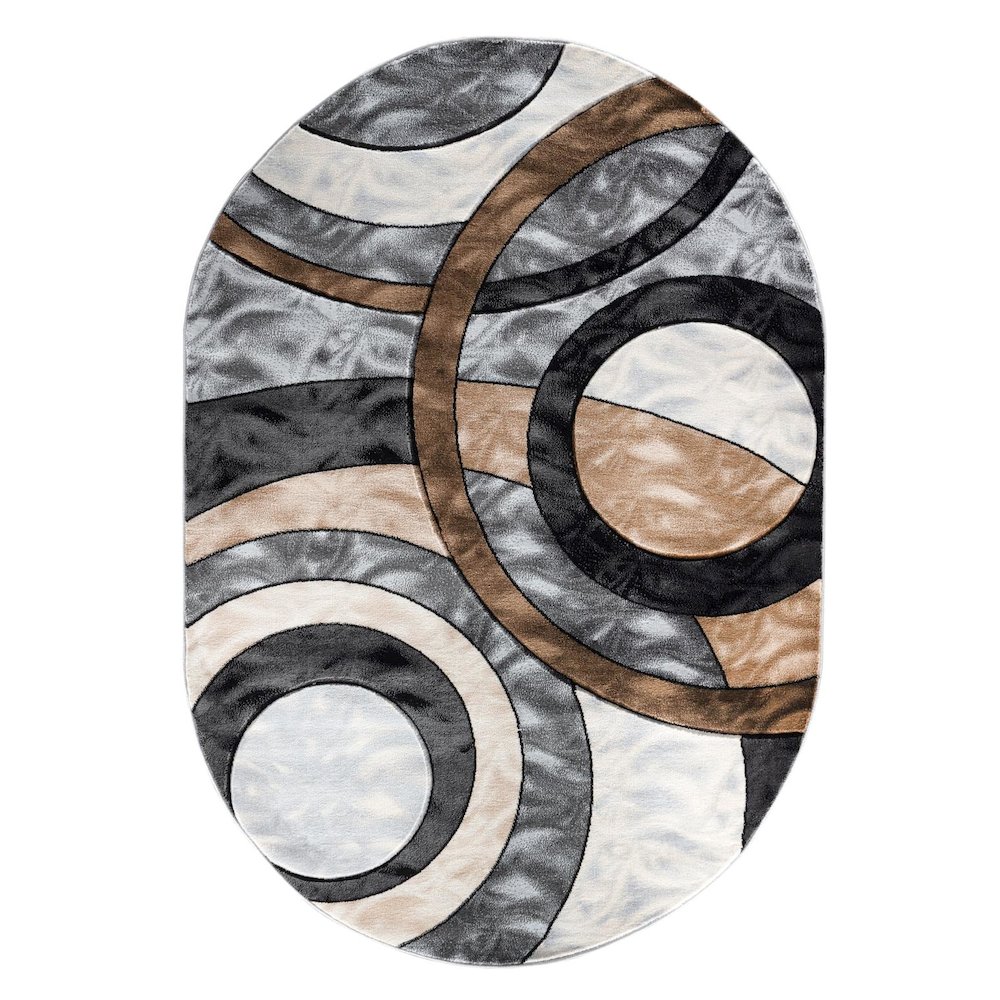 ORELSI COLLECTION OR158   5'2" X 7'5" OVAL. Picture 1