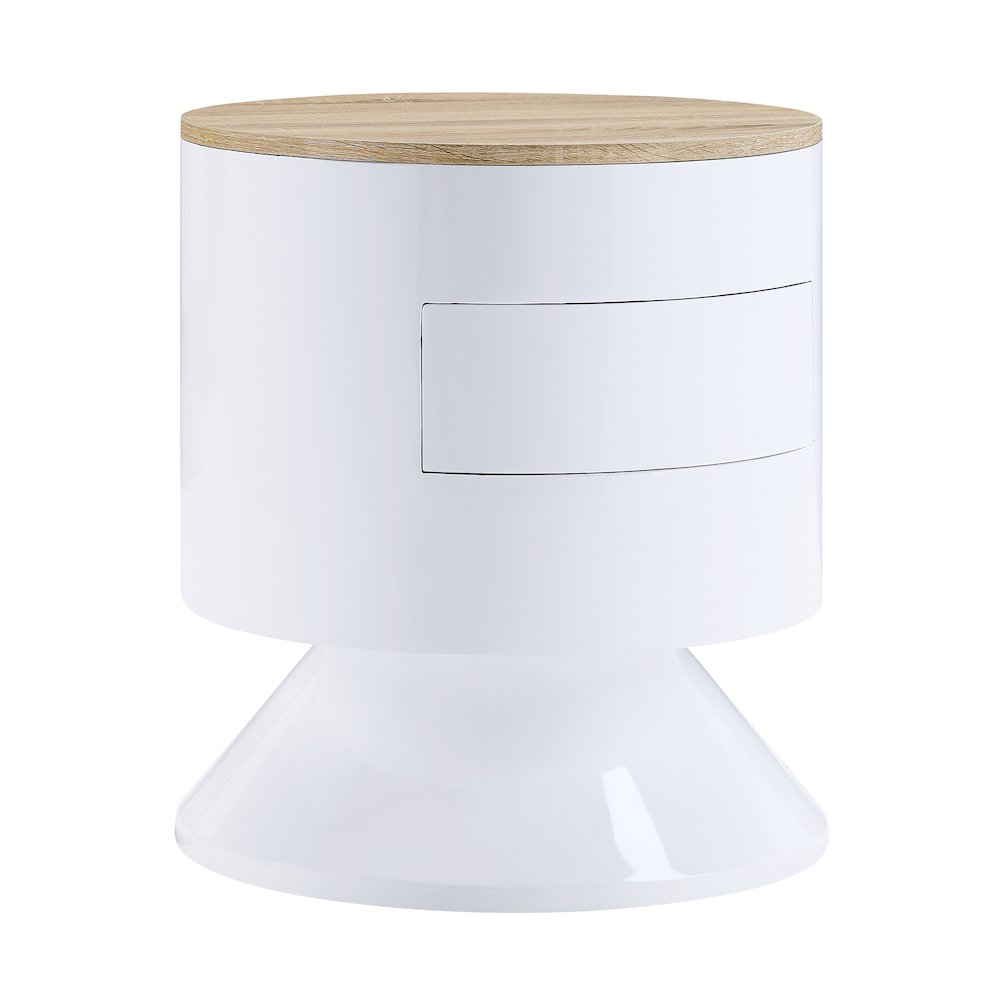 Otith Accent Table White High Gloss. Picture 1