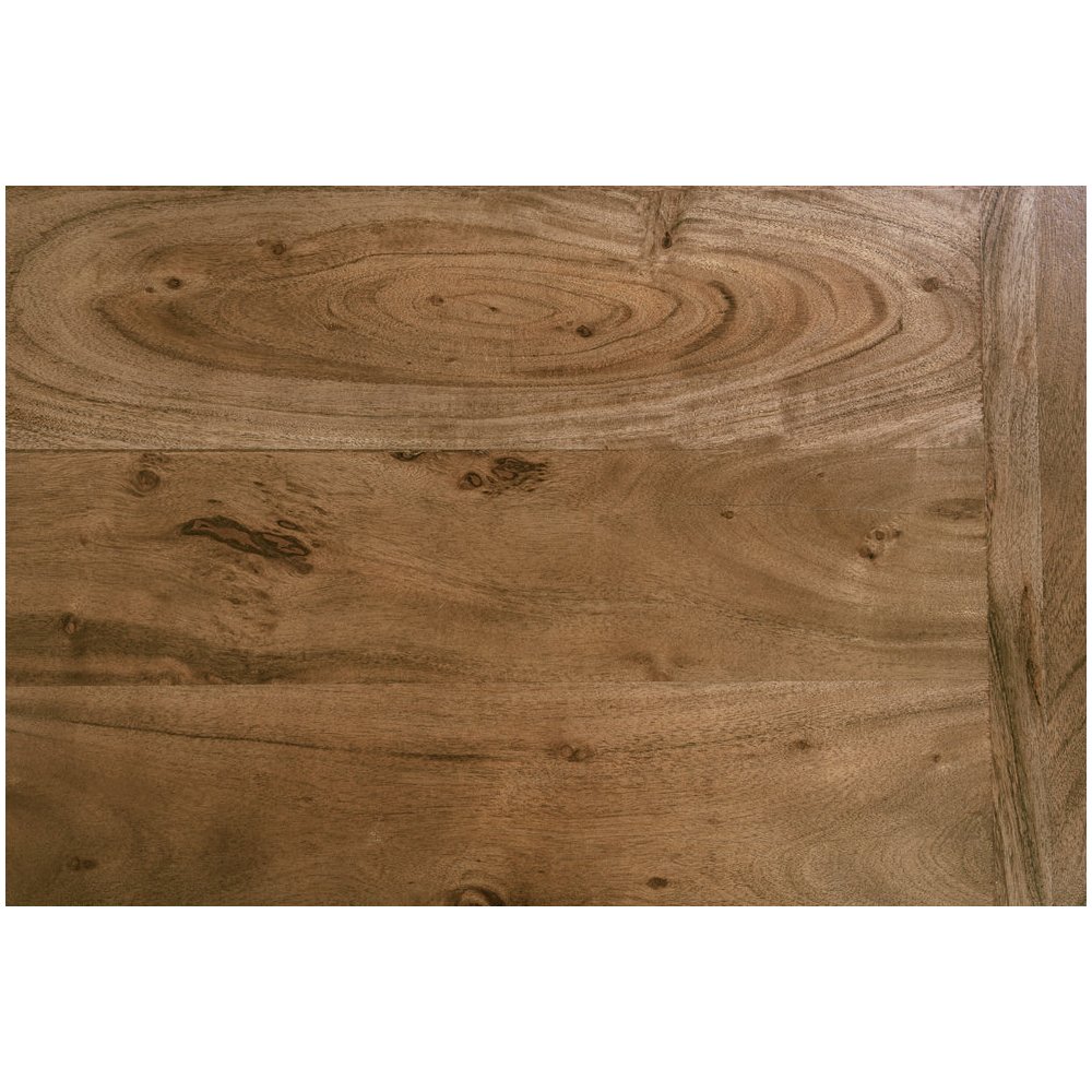 Porter Designs Ellipse Solid Acacia Wood Coffee Table, Brown. Picture 4