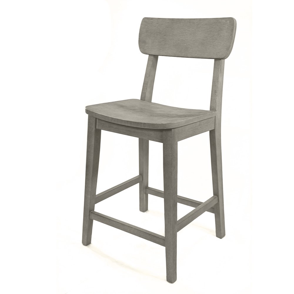 Torino Wood Counter Stool - Fallen Rock. Picture 1