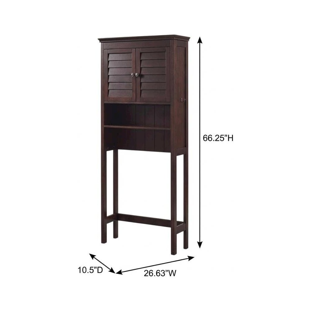 Espresso Space Saver Bathroom Vanity with Anti-Tip Hardware. Picture 8