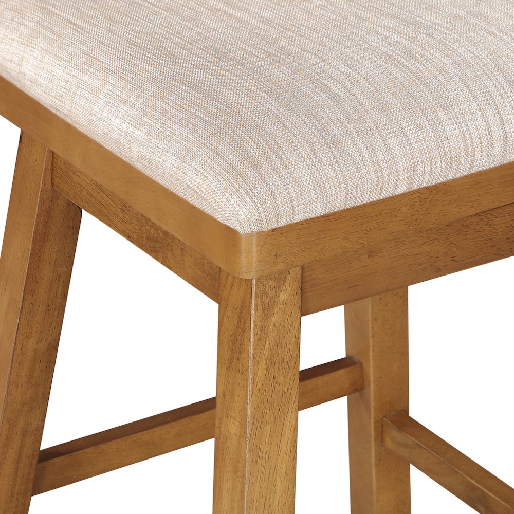 29in Brookline Swivel Barstool Oak. Picture 6