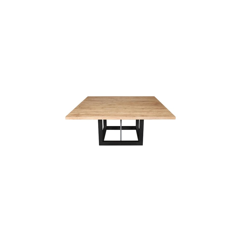 Logan 60" Square Dining Table In Natural Finish. Picture 2