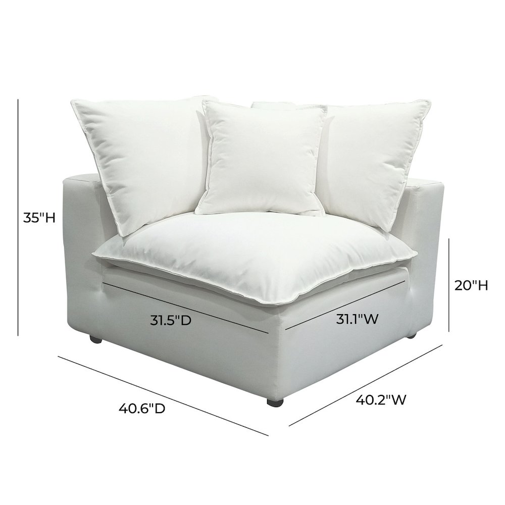 Cali Pearl Corner Chair. Picture 2
