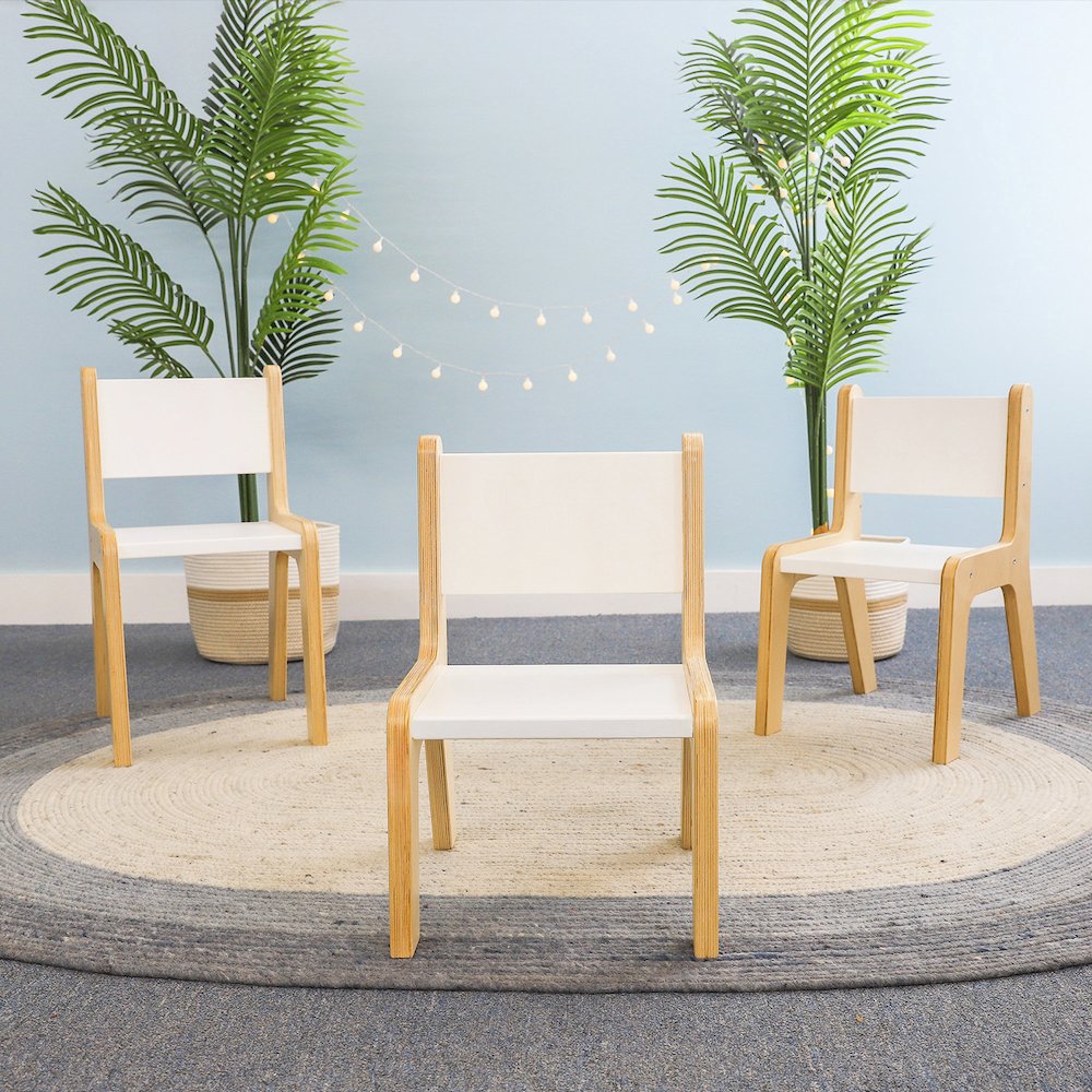Whitney Plus 10H White Chair in White Color. Picture 2