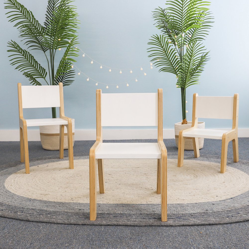 Whitney Plus 12H White Chair in White Color. Picture 2