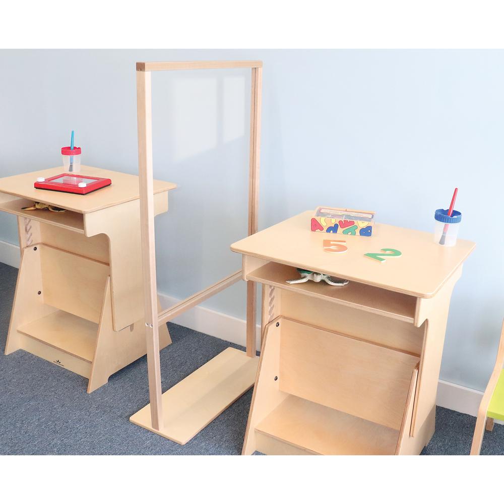 Floor Standing Acrylic Partition 25W. Picture 2