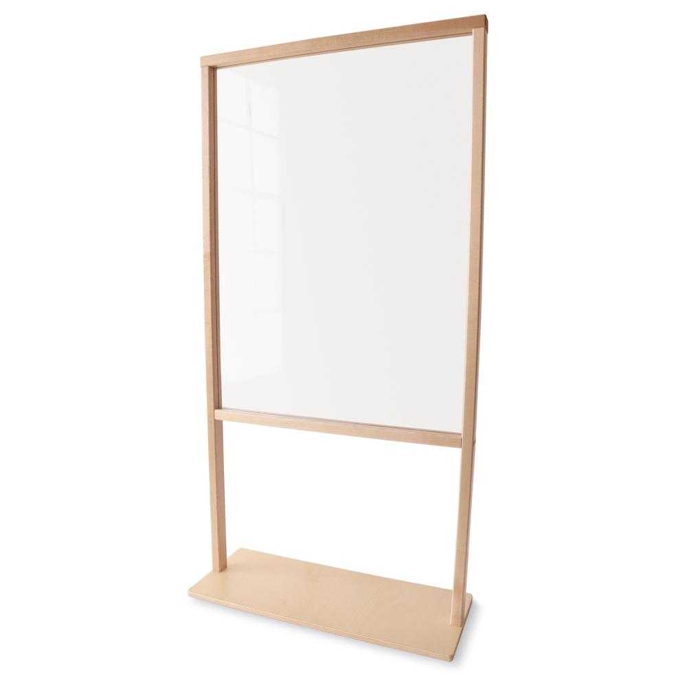 Floor Standing Acrylic Partition 25W. Picture 1