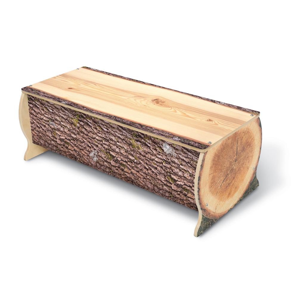 Nature View Live Edge Log Bench 12H. Picture 1