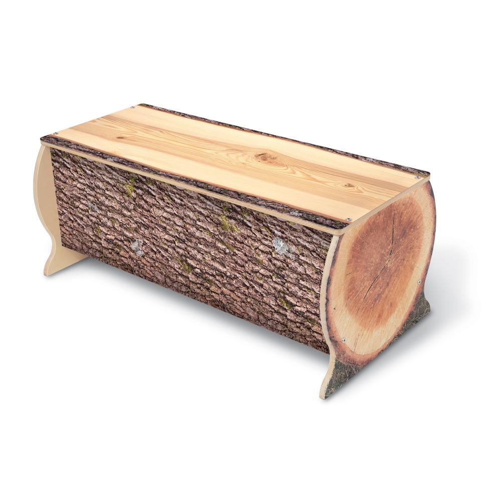 Nature View Live Edge Log Bench 14H. Picture 1