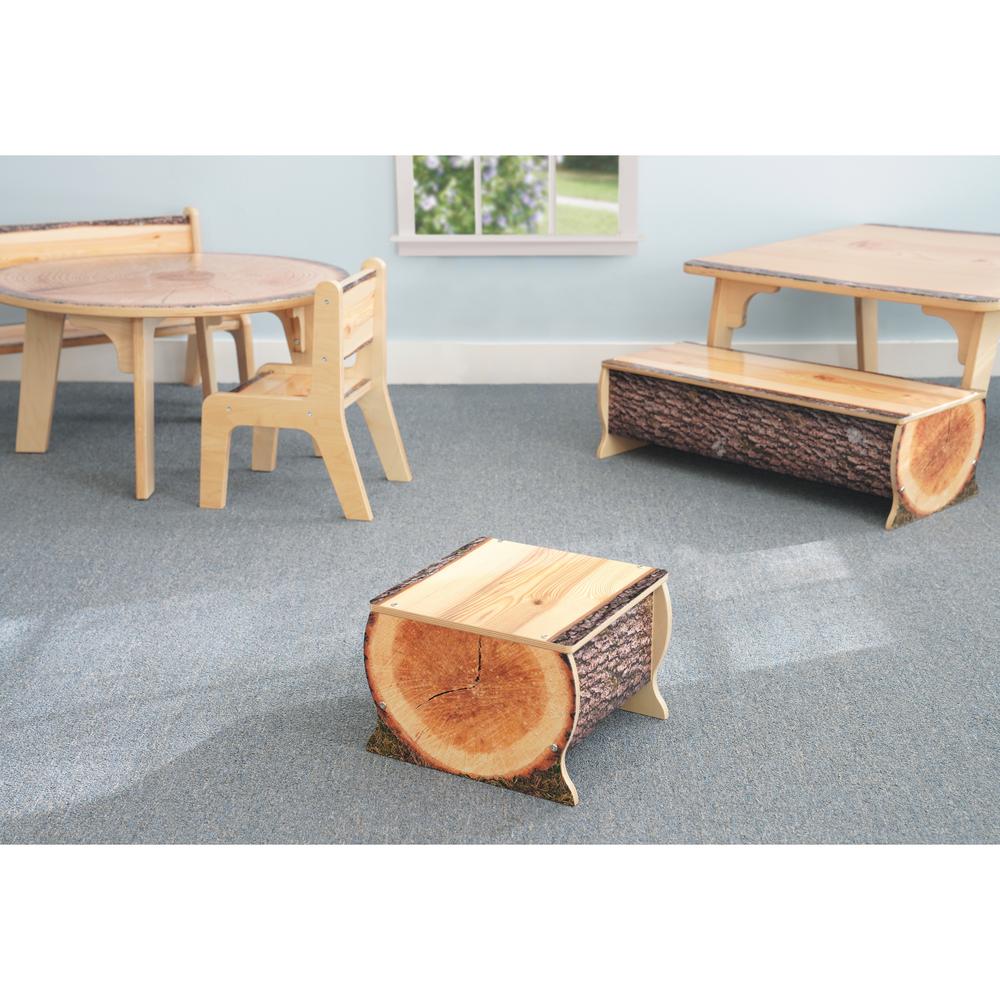 Nature View Live Edge Sm. Log Bench 10H. Picture 2