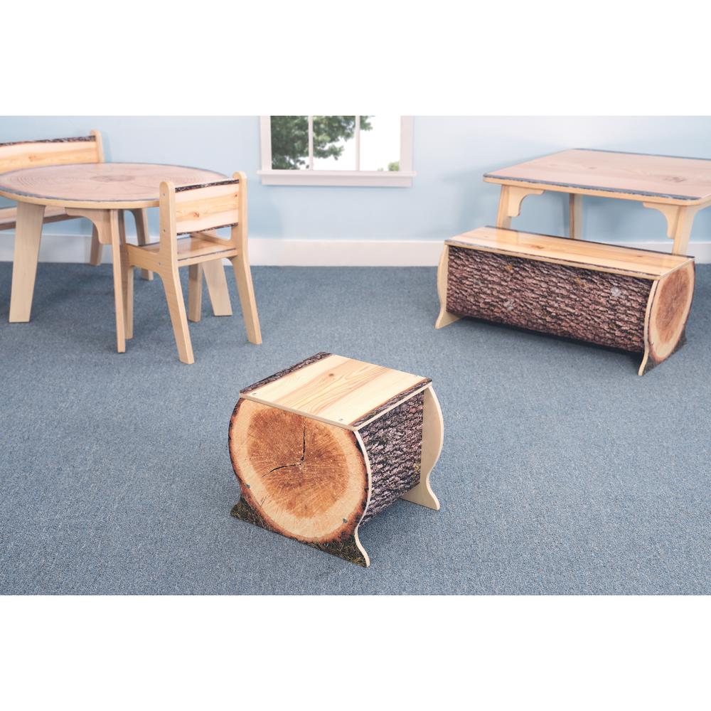 Nature View Live Edge Sm. Log Bench 14H. Picture 2