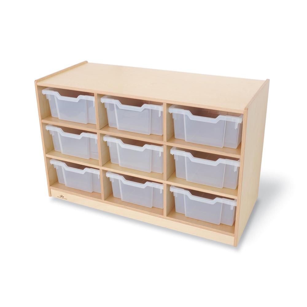 Nine Tray Mobile Storage Cabinet. Picture 1