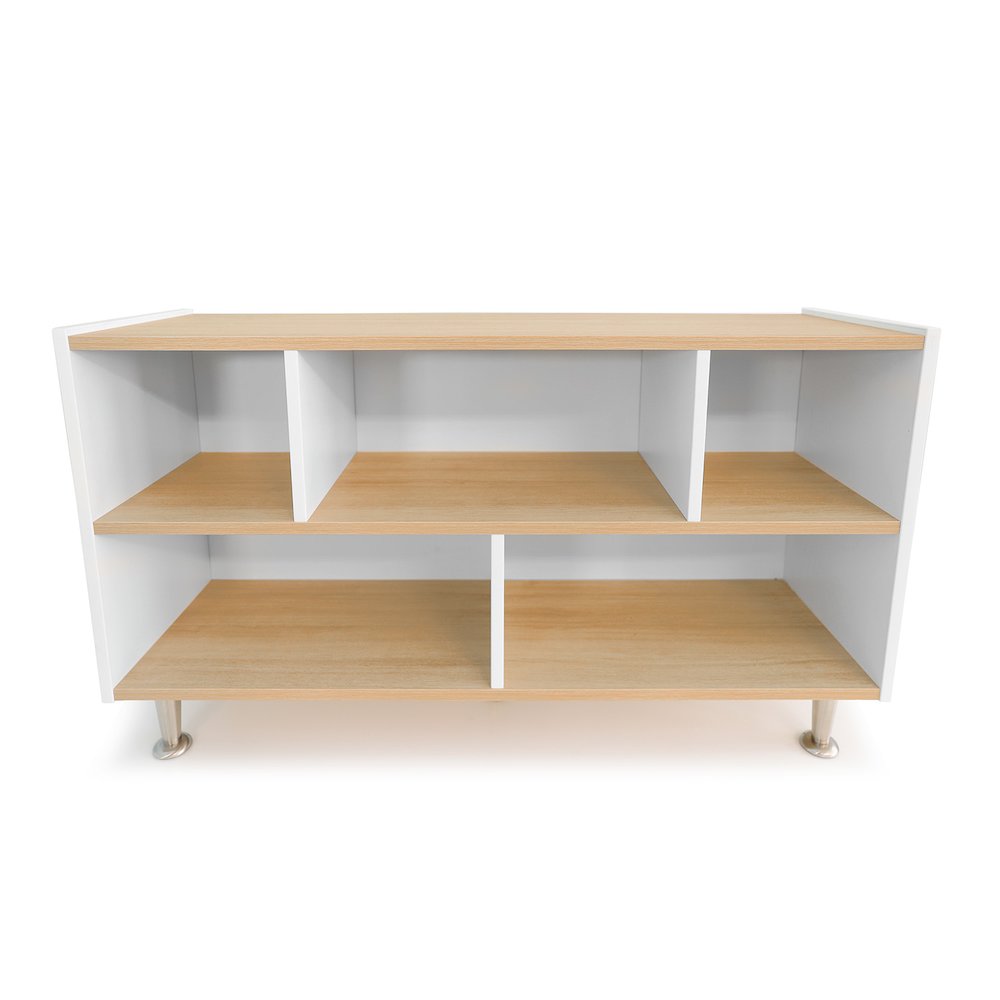 Storage Cabinet 27H in Brown and White Color. Picture 2