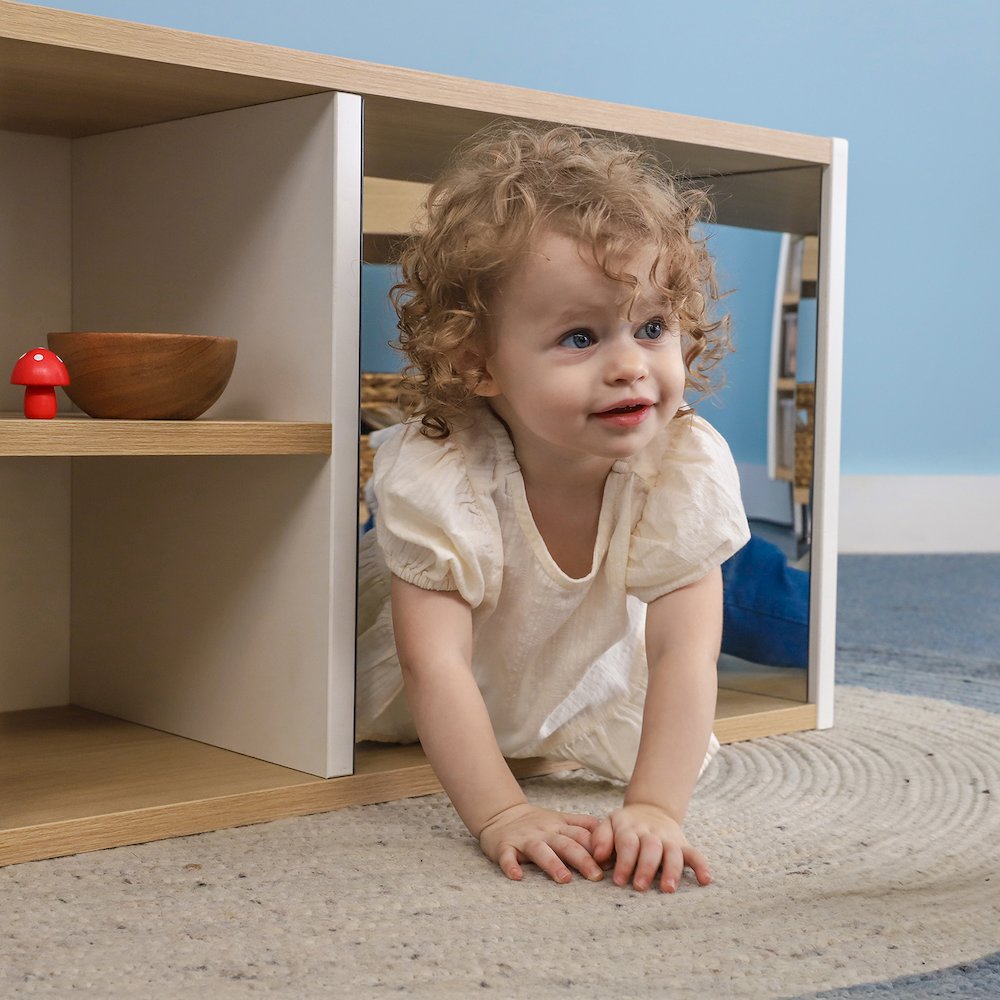 Discovery Crawl Thru Cabinet in Brown and White Color. Picture 6