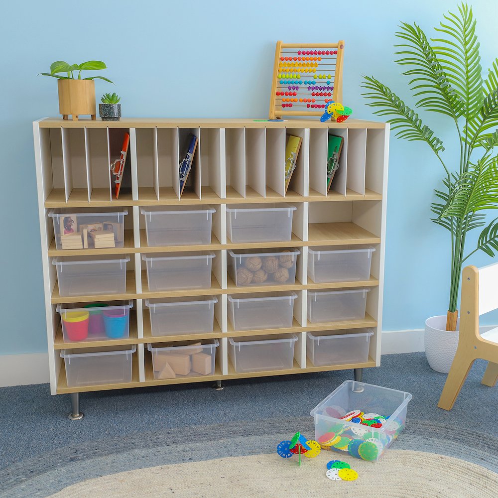 Classroom Organizer in Brown and White Color. Picture 3