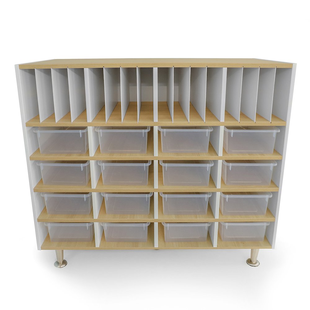 Classroom Organizer in Brown and White Color. Picture 1