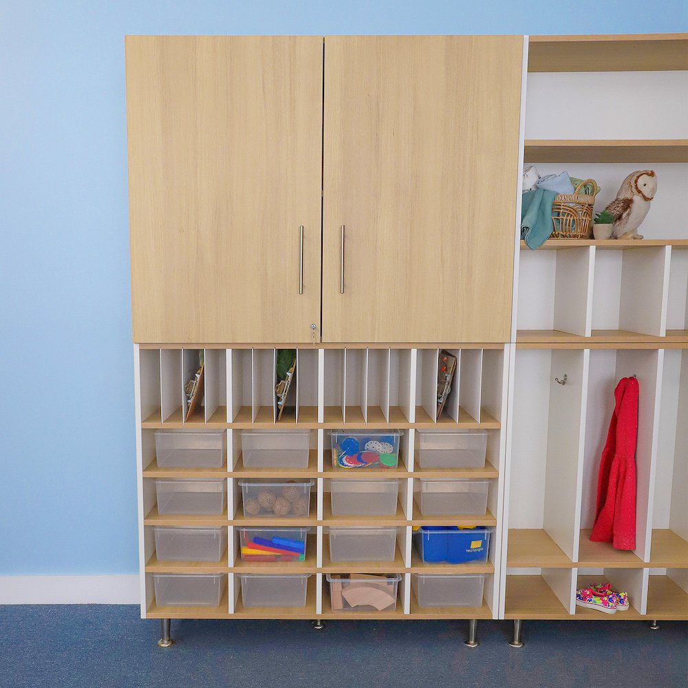 Classroom Organizer in Brown and White Color. Picture 4