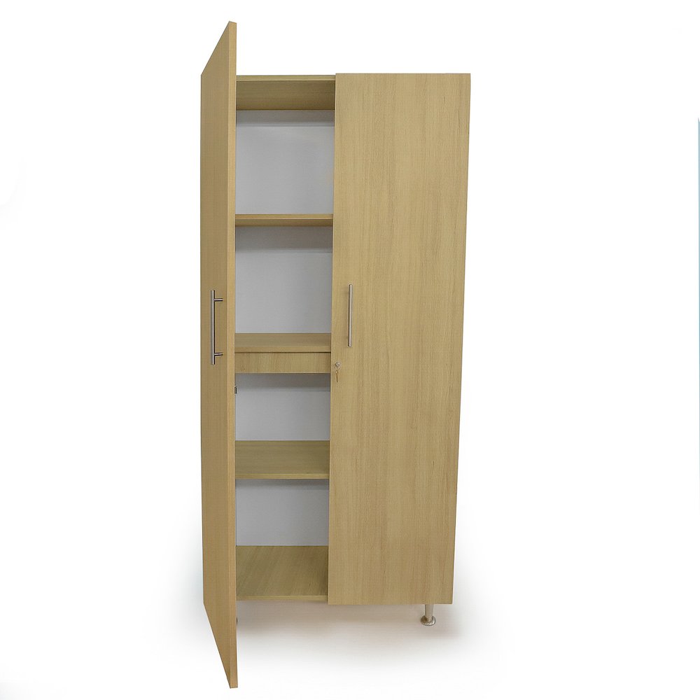 Tall And Wide Cabinet in Brown and White Color. Picture 3