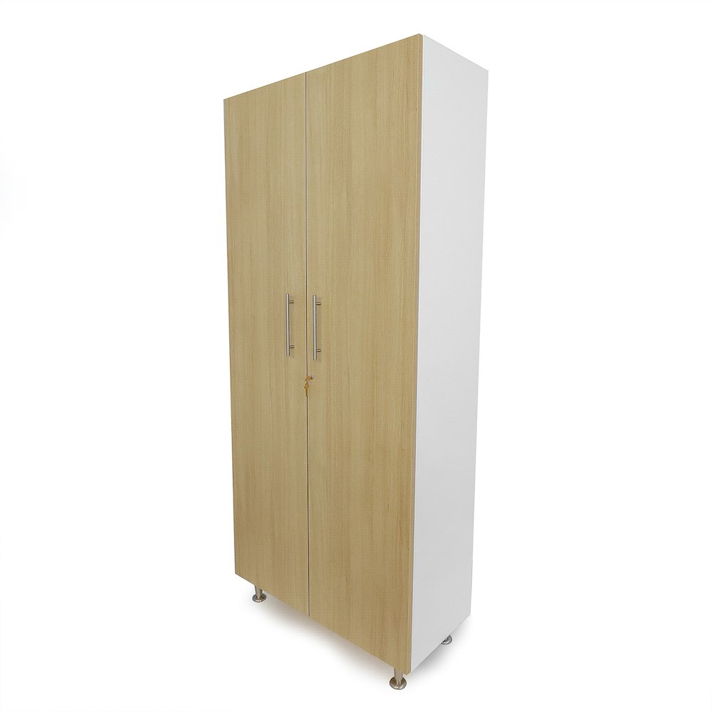 Tall And Wide Cabinet in Brown and White Color. Picture 2