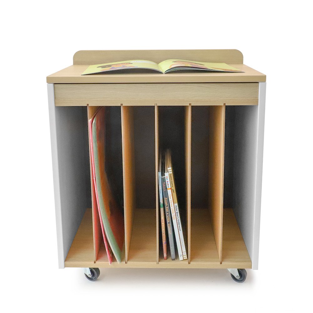 Mobile Big Book Holder in Brown and White Color. Picture 6