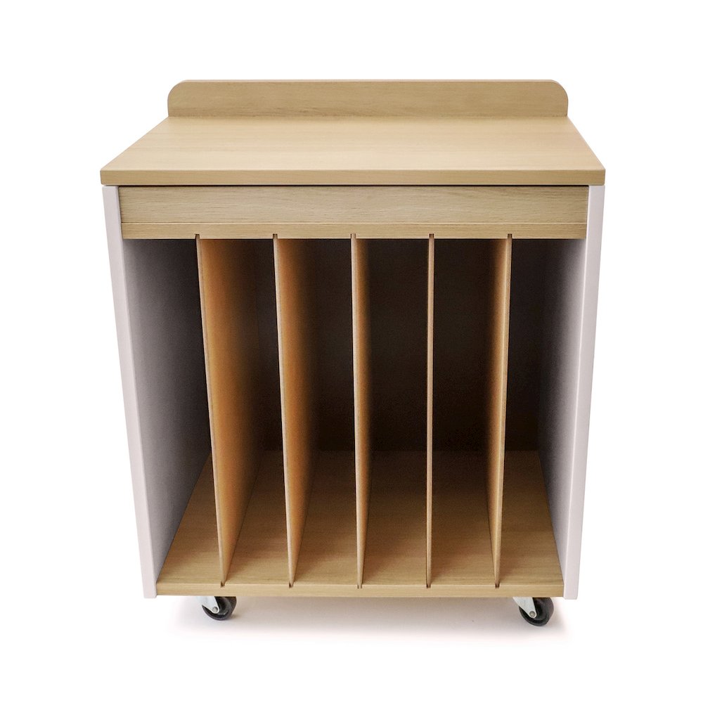 Mobile Big Book Holder in Brown and White Color. Picture 9