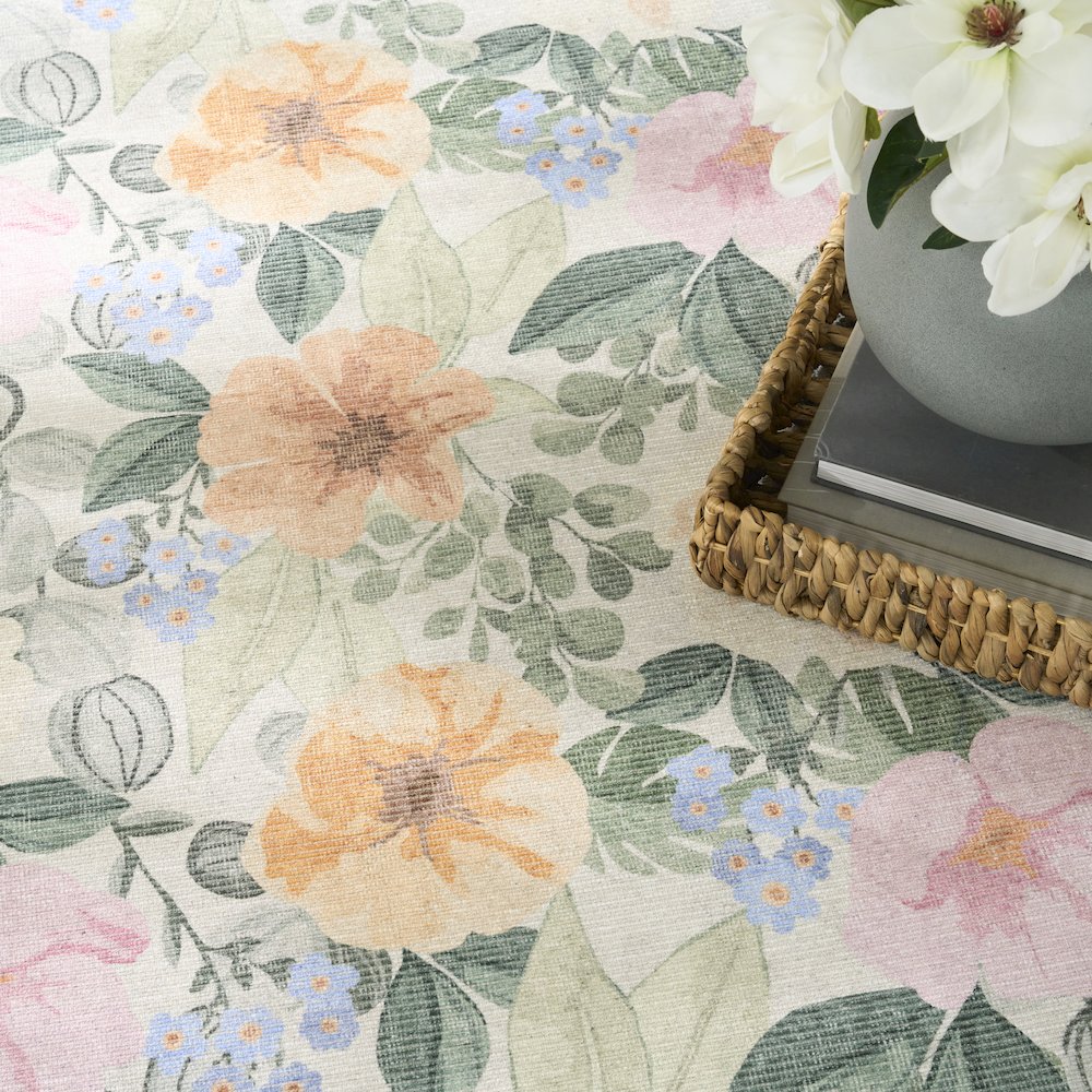 Nourison Home Botanical Washables Area Rug. Picture 8