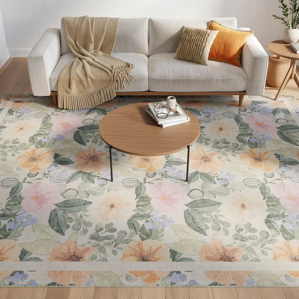 Nourison Home Botanical Washables Area Rug. Picture 9