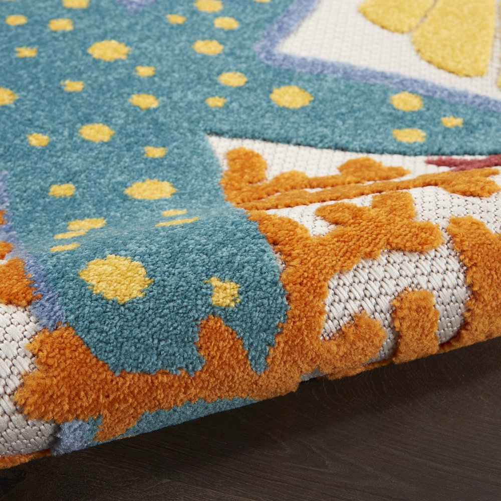 Coastal, Nautical & Beach Rectangle Area Rug, 6' x 9'. Picture 3