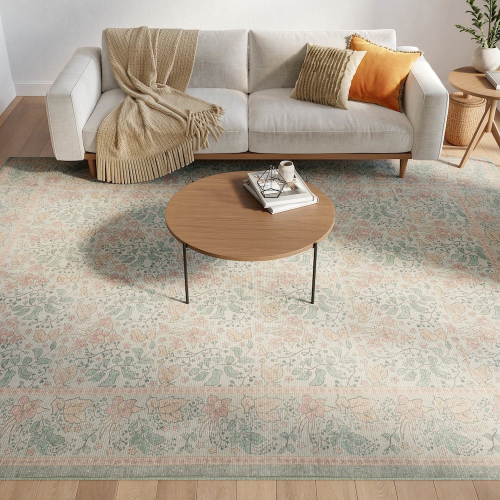Nourison Home Botanical Washables Area Rug. Picture 9