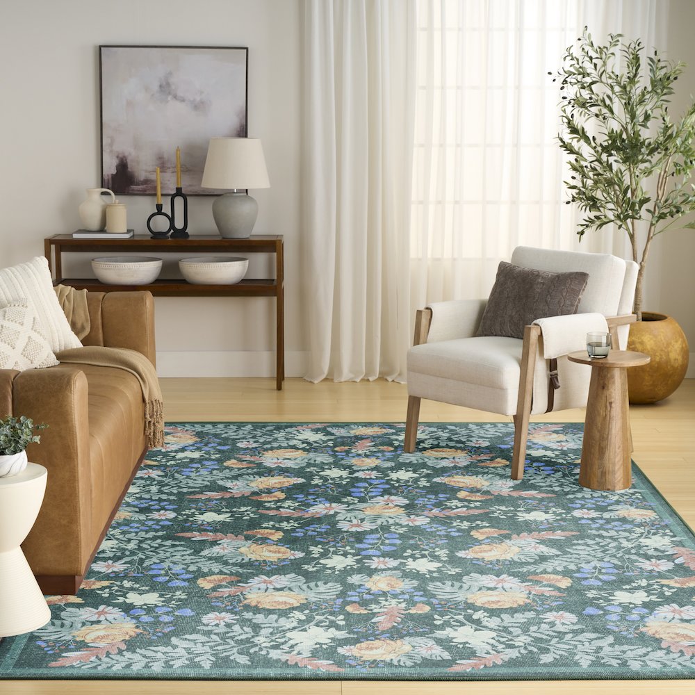 Nourison Home Botanical Washables Area Rug. Picture 9