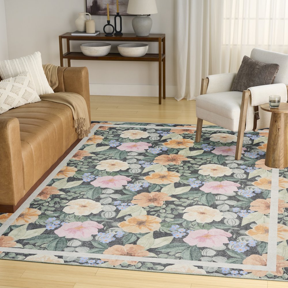 Nourison Home Botanical Washables Area Rug. Picture 2