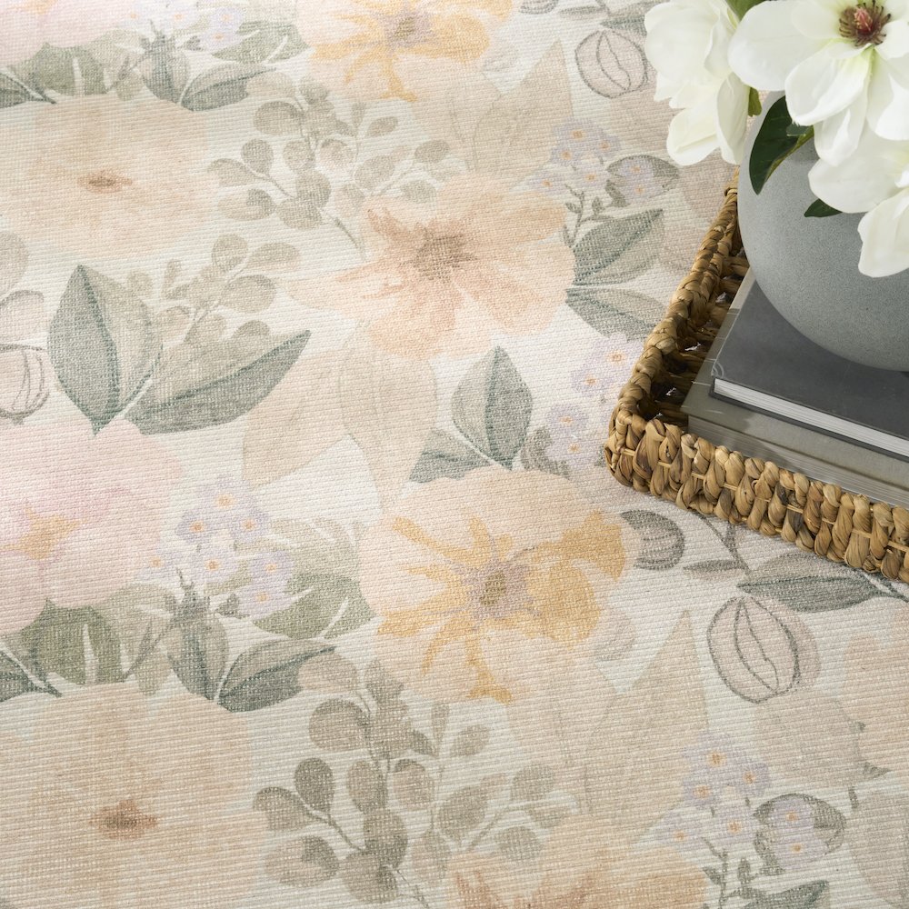 Nourison Home Botanical Washables Area Rug. Picture 8