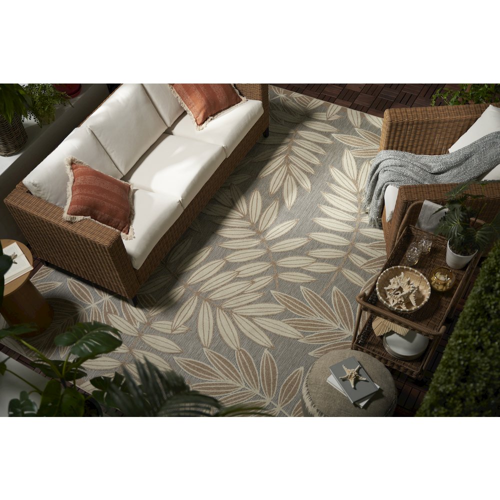 ALH18 Aloha Natural Area Rug- 9'6" x 13'. Picture 12