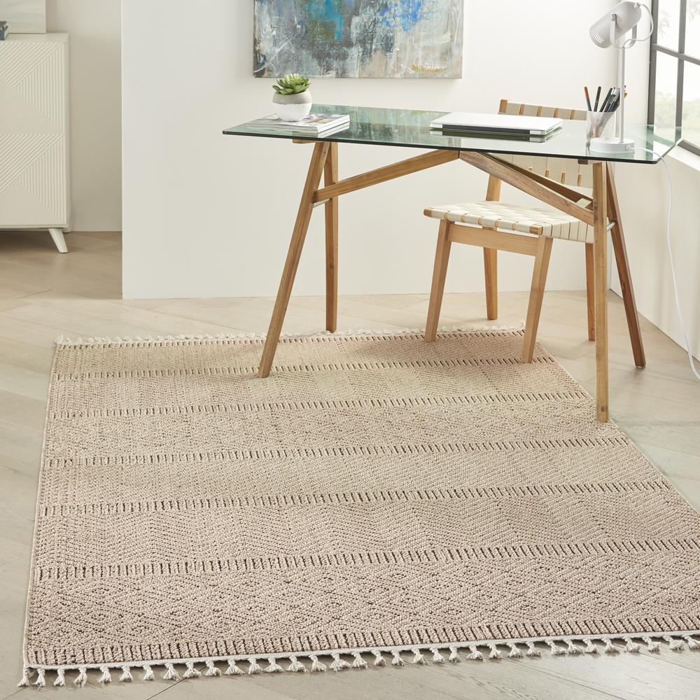 Nourison Elwood Area Rug- Mocha Color. Picture 4