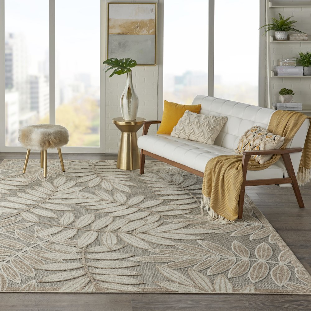 ALH18 Aloha Natural Area Rug- 9'6" x 13'. Picture 11